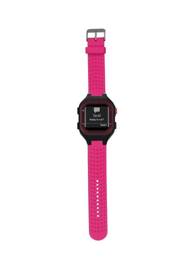 NIBEMINENT Adjustable Wrist Strap For Garmin Forerunner 25 Rose Red - Image 2
