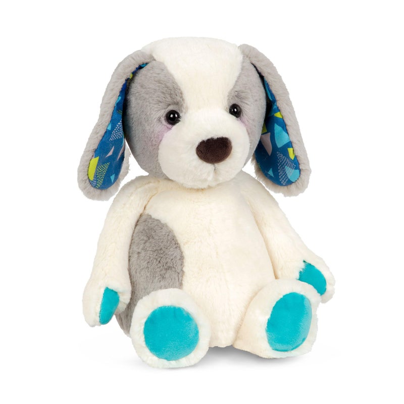 B. toys â€“ 12-Inch Plush Dog â€“ Huggable Dog Stuffed Animal Toy â€“ Soft & Cuddly Plush Puppy â€“ Washable â€“ Newborns, Toddlers, Kids â€“ Happy Hues â€“ Candy Pup â€“ 0+ Months - Image 1