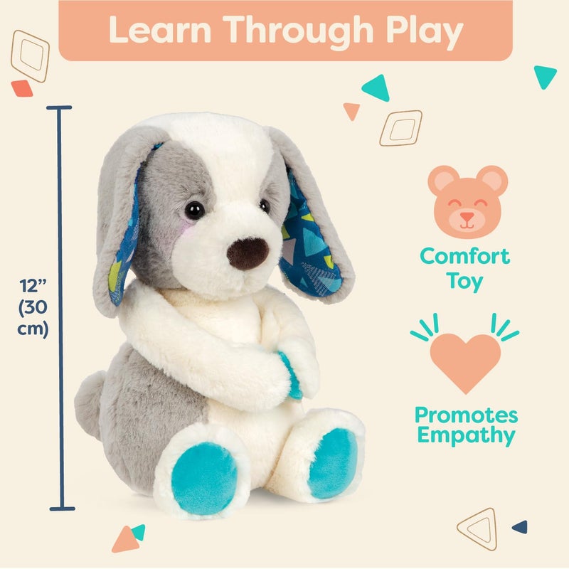 B. toys â€“ 12-Inch Plush Dog â€“ Huggable Dog Stuffed Animal Toy â€“ Soft & Cuddly Plush Puppy â€“ Washable â€“ Newborns, Toddlers, Kids â€“ Happy Hues â€“ Candy Pup â€“ 0+ Months - Image 4