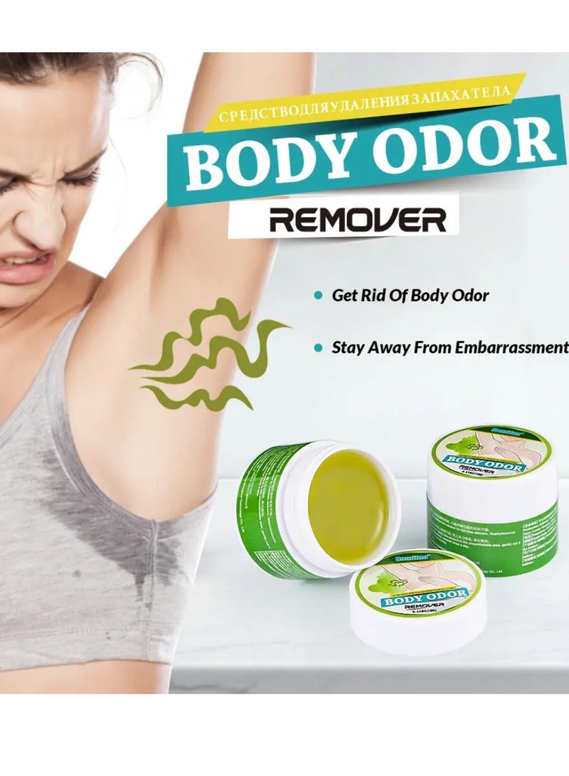 Sumifun Body Odour Removal Cream Underarm Care Odor Cream Armpit Odor Cream Body Odour Remover Cream Herbal Body Odor Remover Underarm Sweat Deodorant Body Odour Removal Balm 10g - Image 3