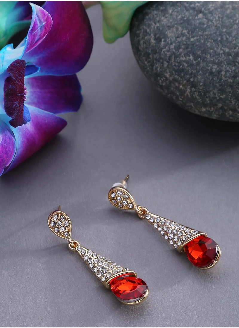 SOHI Contemporary Drop Earrings