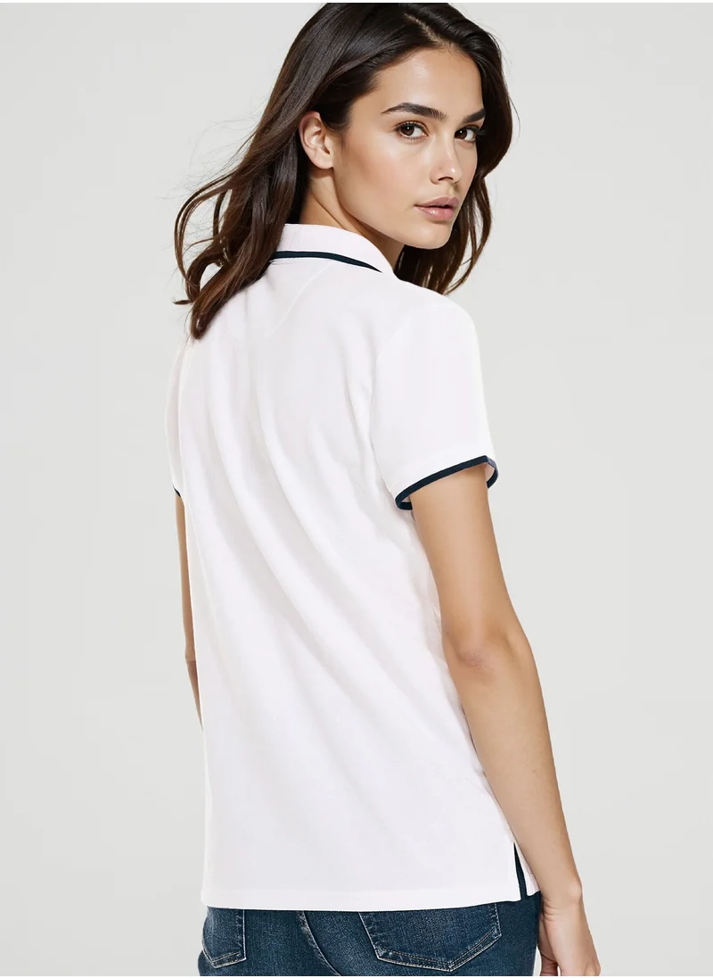 نوتيكا Basic Regular Fit Premium Cotton Logo Polo Shirt