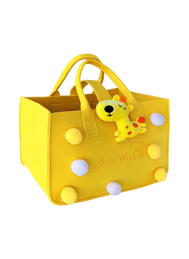 Gonice Gift Bags 11.8x7.8x7 Inch Reusable Lightweight Foldable Big Gift Bag Storage Creative Felt Gift bags for Kids Birthday Gift Woman Stylish Shopping Party Travel Bag  - Image 1