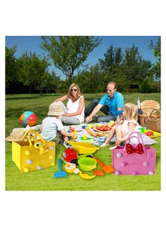 Gonice Gift Bags 11.8x7.8x7 Inch Reusable Lightweight Foldable Big Gift Bag Storage Creative Felt Gift bags for Kids Birthday Gift Woman Stylish Shopping Party Travel Bag  - Image 4