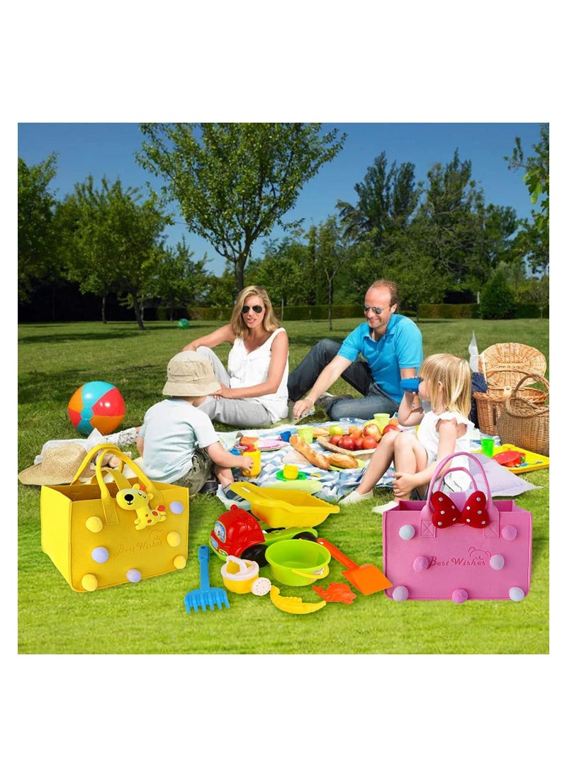 Gonice Gift Bags 11.8x7.8x7 Inch Reusable Lightweight Foldable Big Gift Bag Storage Creative Felt Gift bags for Kids Birthday Gift Woman Stylish Shopping Party Travel Bag  - Image 4