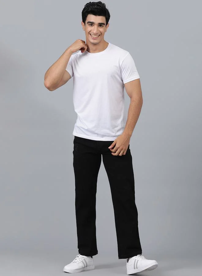 Kotty Kotty Straight Fit Mid Rise Solid Jeans