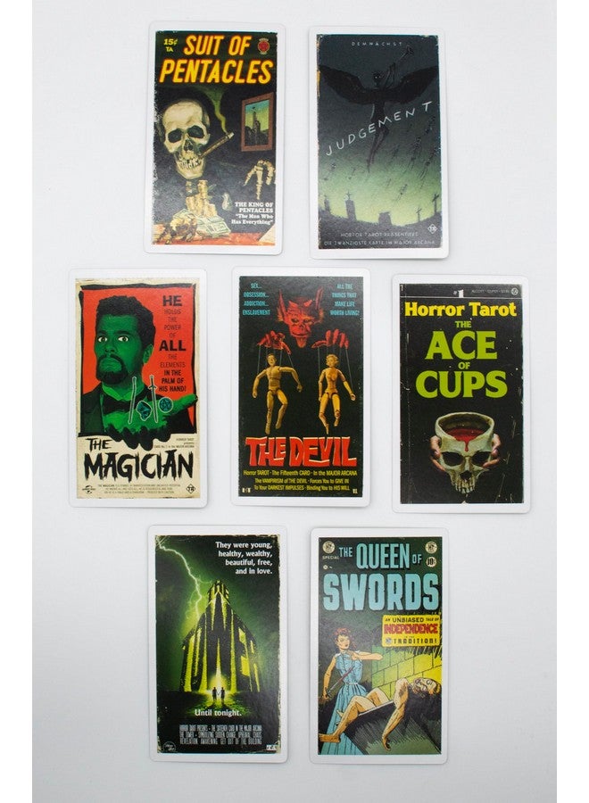 ذي أن إمبلويد فيلوسوفرز جيلد مجموعة بطاقات Tarot Horror من Todd Alcott - مجموعة تحتوي على رسوم توضيحية مستوحاة من الأدب المروع وثقافة البوب المخيفة - مجموعة تحتوي على 78 بطاقة - Image 5