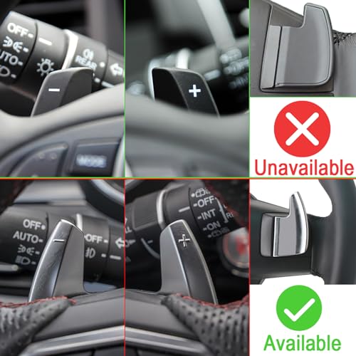 sumaikeji Aluminum Steering Wheel Shift Paddle Extensions for Acura MDX/RDX/TLX (2021-2024) Auto Accessories（red） - Image 4