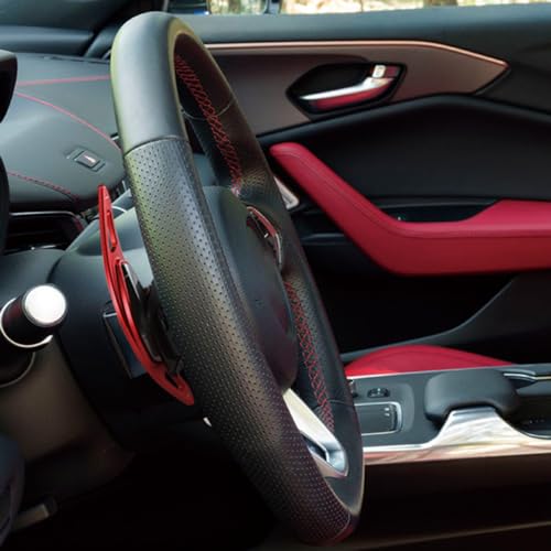 sumaikeji Aluminum Steering Wheel Shift Paddle Extensions for Acura MDX/RDX/TLX (2021-2024) Auto Accessories（red） - Image 5