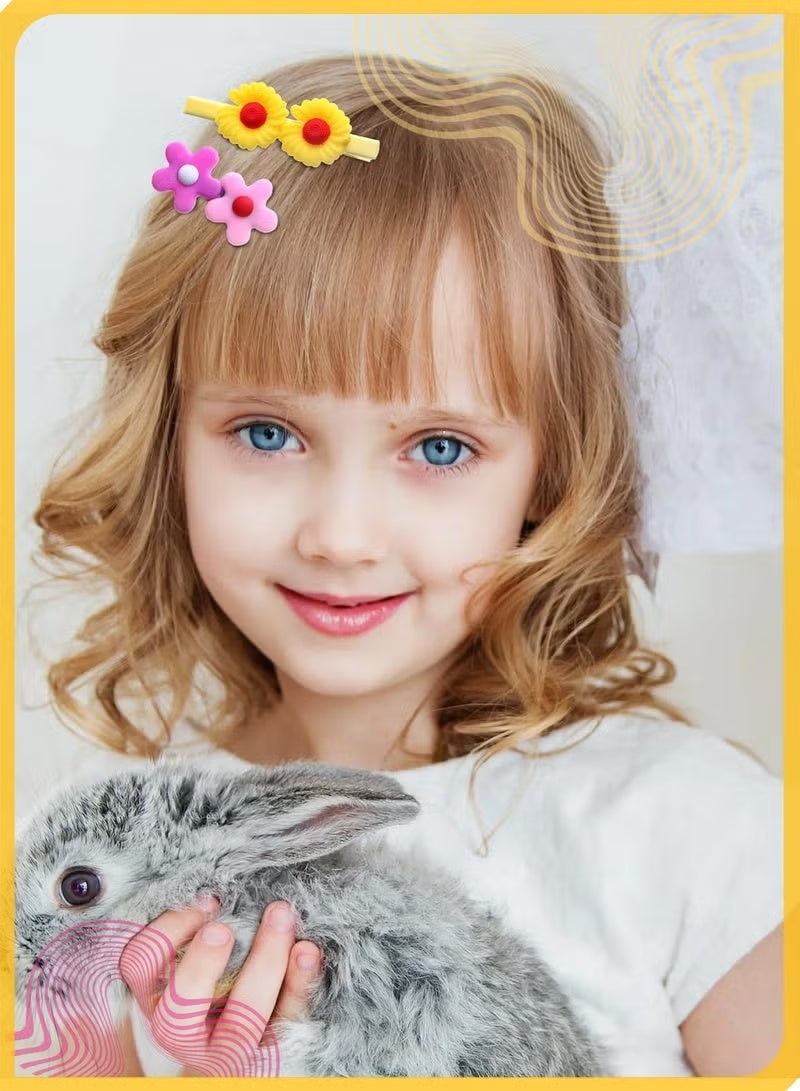 جيكومو طقم إكسسوارات شعر للبنات الصغيرات 786 قطعةمشابك شعر، ربطات، فيونات، أربطة مطاطية بتصميمجميل، مع علبة هدايا أرنب وردي – مثالي كهدايا عيدميلاد أو استخدام يومي - Image 4