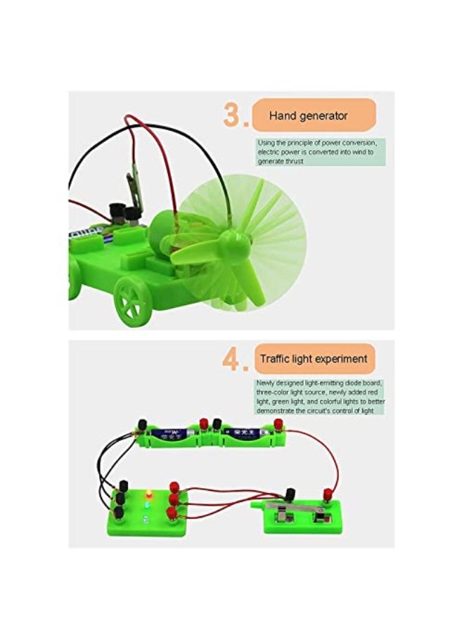 مجموعة أدوات الدائرة الكهربائية للفيزياء - مجموعة تعليمية أساسية لتعلم الدوائر الكهربائية - مجموعة تجارب المغناطيسية للدائرة للمبتدئين في تعلم الفيزياء الأساسية - Image 5