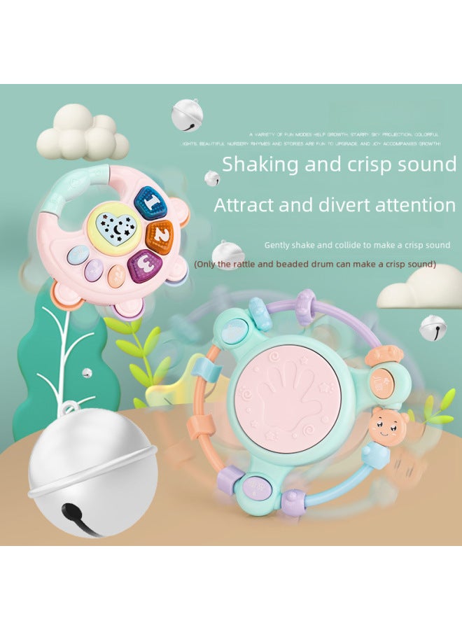 Rocking Bell Toy Baby Bed Bell Rattles Soft Plush Sound Making Toy For Infants Nursery Decoration Entertainment-Color:Music Microphone Green (opp Bag) - Image 4