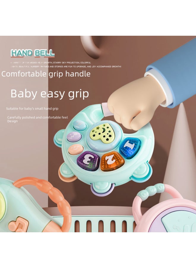 Rocking Bell Toy Baby Bed Bell Rattles Soft Plush Sound Making Toy For Infants Nursery Decoration Entertainment-Color:Music Microphone Green (opp Bag) - Image 2