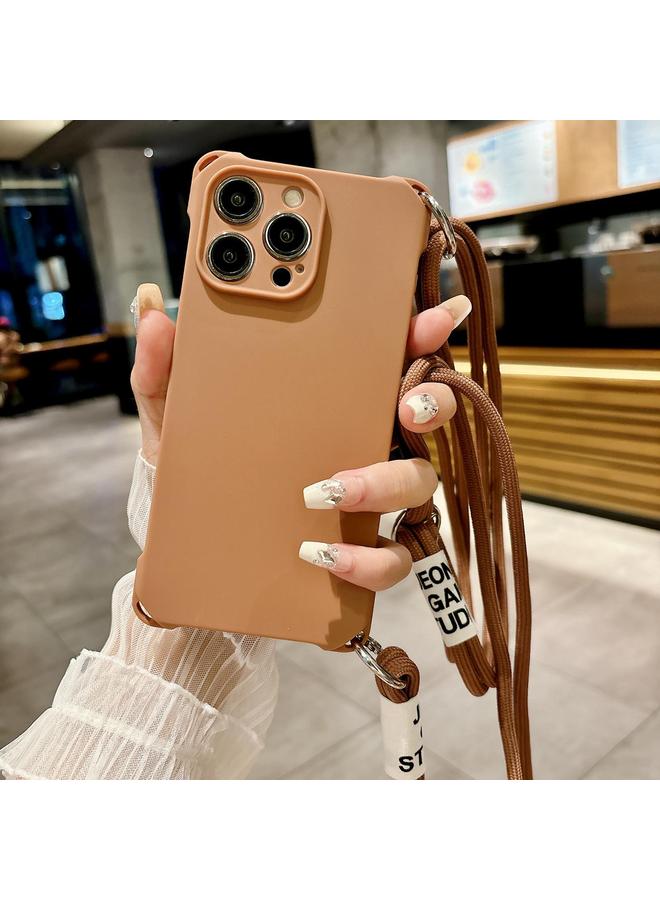 S-TOP Case For iPhone 16 Pro Crossbody Liquid TPU Four Corner Shockproof Phone Case - Image 1