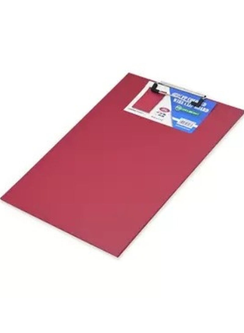 FIS Clip Boards PP Foolscap Size, Color: Wine Red -FSCBPPFSWRE