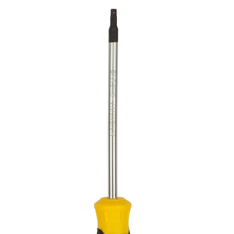 Stanley STANLEY STMT60845-8 Cushion Grip Torx ScrewdriverT15X100 mm Black and Yellow  - Image 2