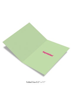 NobleWorks - Jumbo Congratulations Greeting Card (8.5 X 11 Inch) - Group Congrats Notecard From All Of Us, Groups - Big Congrats From Us J3893Cgg  - Image 2