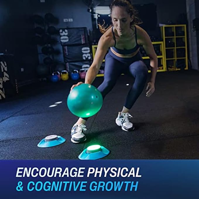 rayihni Flash Reflex And Reaction Training Led Light Pods To Improve Reaction Time, Fitness, Speed And Agility - For Coaches, Gyms, Sports Facilities And Individual Athlete Workouts Black - Image 4