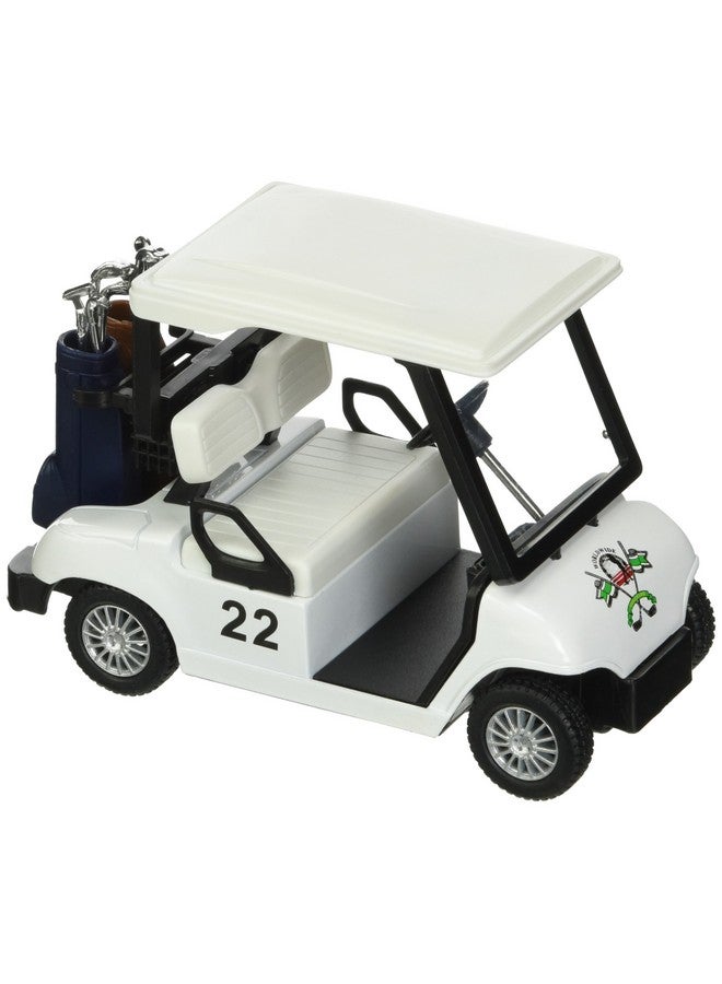 KiNSFUN Golf Cart 4½" Die Cast Metal Model Pullback Action Toy