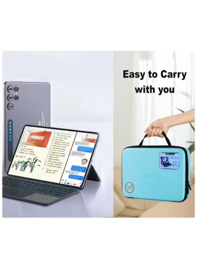 Umiio Smart Tablet S24 Ultra 10.1″ Slim Android Tab with Vibrant HD Display, Powerful 12GB RAM + 512GB ROM for Seamless Multitasking, Dual SIM 5G & Fast WiFi for Connectivity, Built-in GPS for Navigation, Comes with Touchpad Keyboard Case & EWB Handbag – Elegant Pink  - Image 2