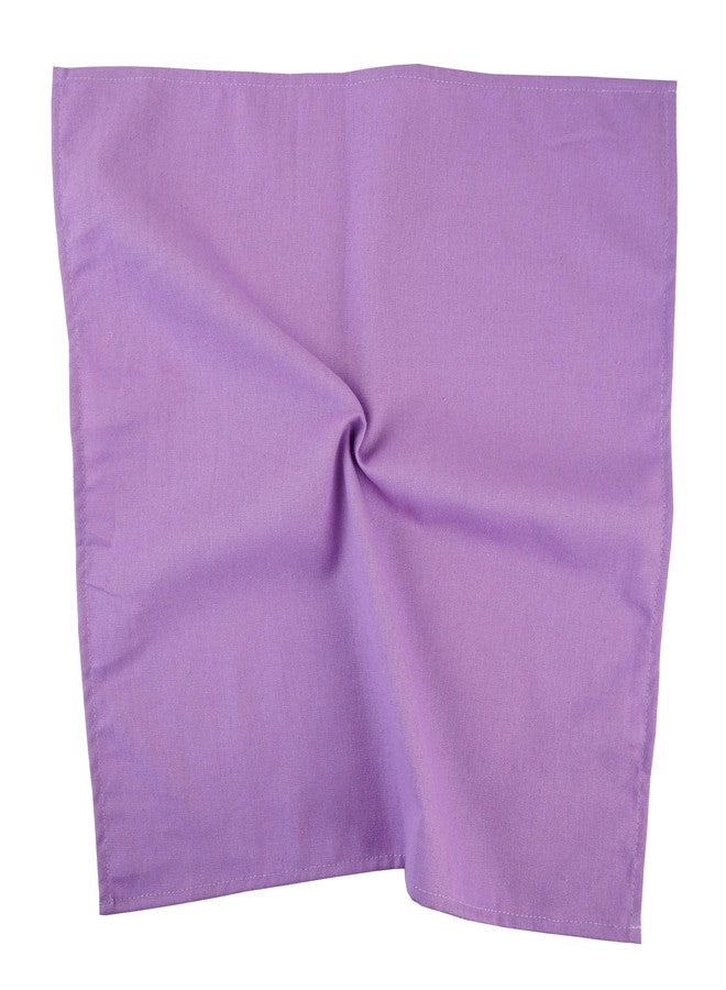 INFEI Solid Color Cotton Blended Dinner Cloth Napkins - Set of 12 (17 x 17 inches) - for Wedding Parties Events & Home Use (Lavender) - Image 4