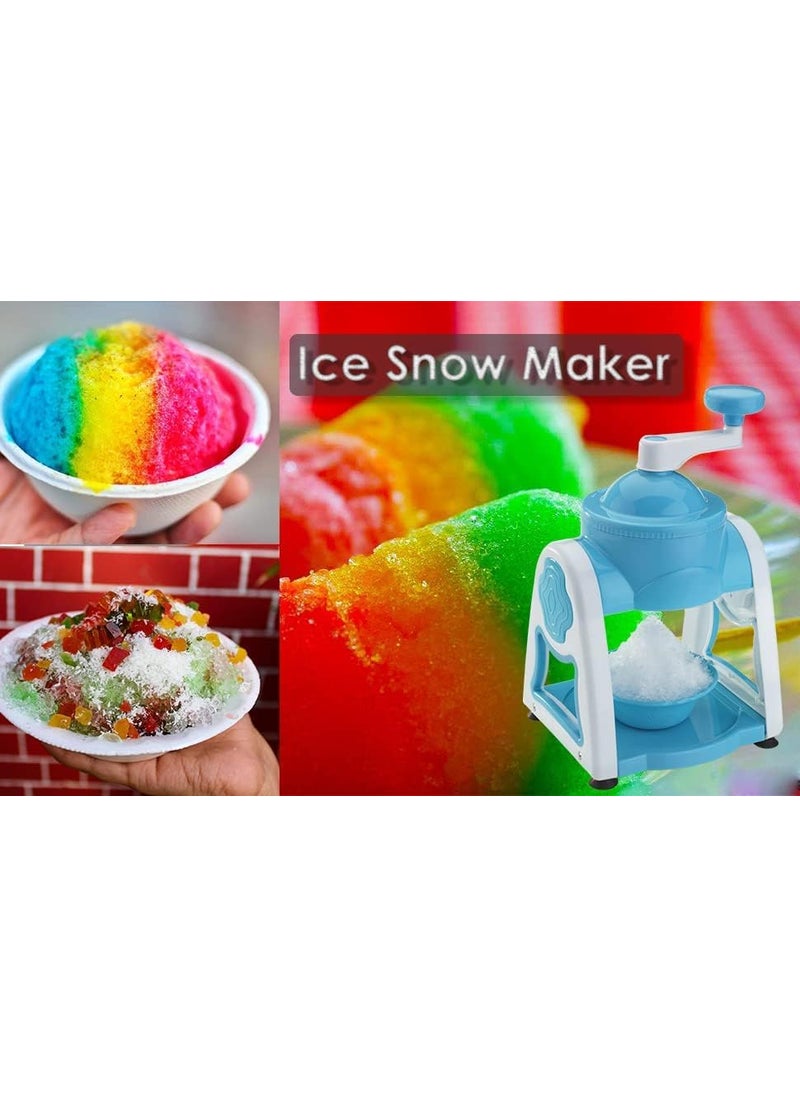 DHYANI DHYANI Ice Gola Maker Machine Manual ice Gola Slush Maker Machine with Sharp Blades Ice Crusher Snow Grinder Crusher 3 Bowl Baraf ka Gola Banane wali Machine  - Image 5