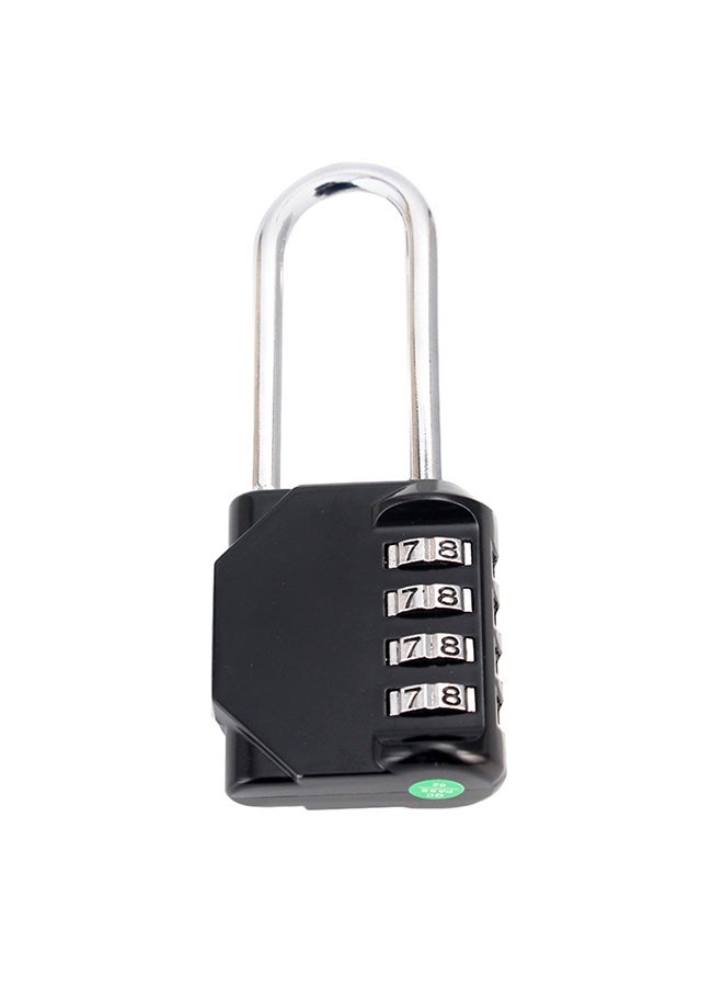 Four-digit combination padlock with long shackle 2.5inch - Image 3