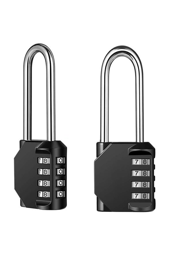 Four-digit combination padlock with long shackle 2.5inch - Image 5