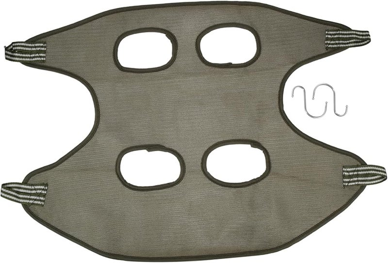 Gray Hanging Cat Hammock Bed Breathable Portable Pet Sleeper for Indoor Cats and Dogs - Image 2