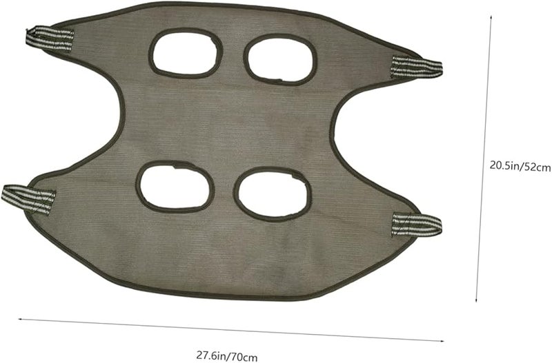 Gray Hanging Cat Hammock Bed Breathable Portable Pet Sleeper for Indoor Cats and Dogs - Image 3