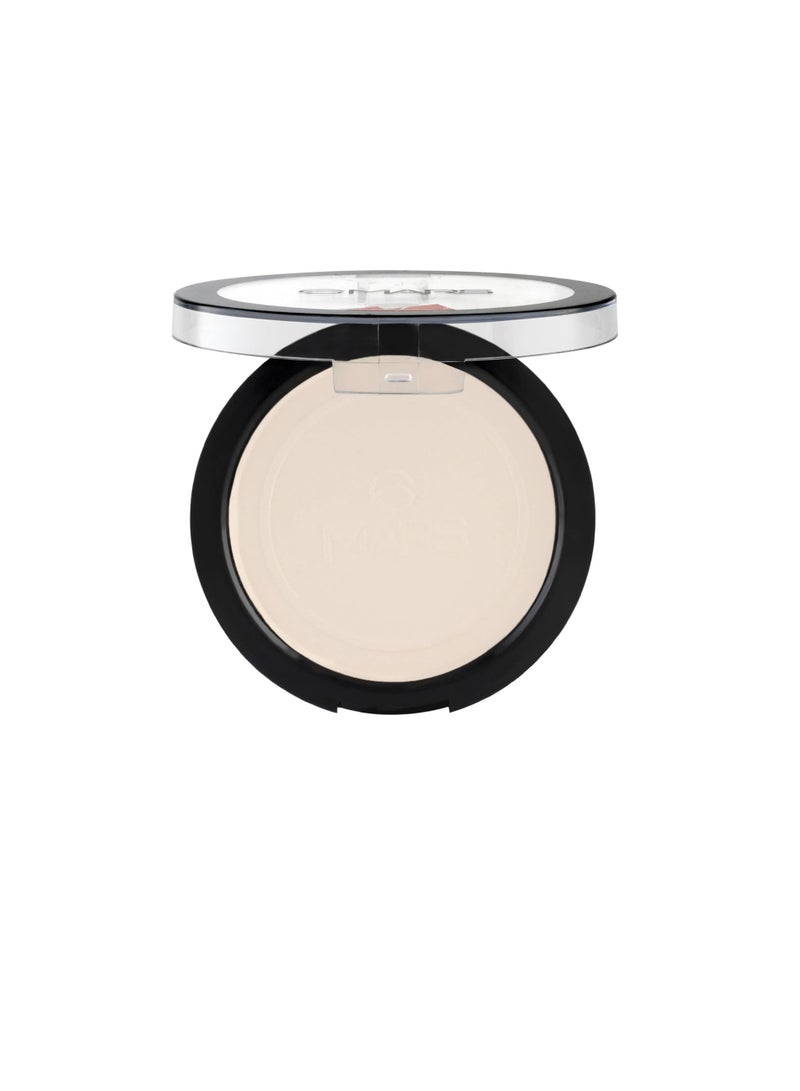 مارس بودرة مضغوطة ماجيك لامعة من مارس للبشرة المختلطة 20 جرام|بودرة مزج ممتازة لتفتيح البشرة مضيئة وحريرية 01 P413 كريم - Image 1