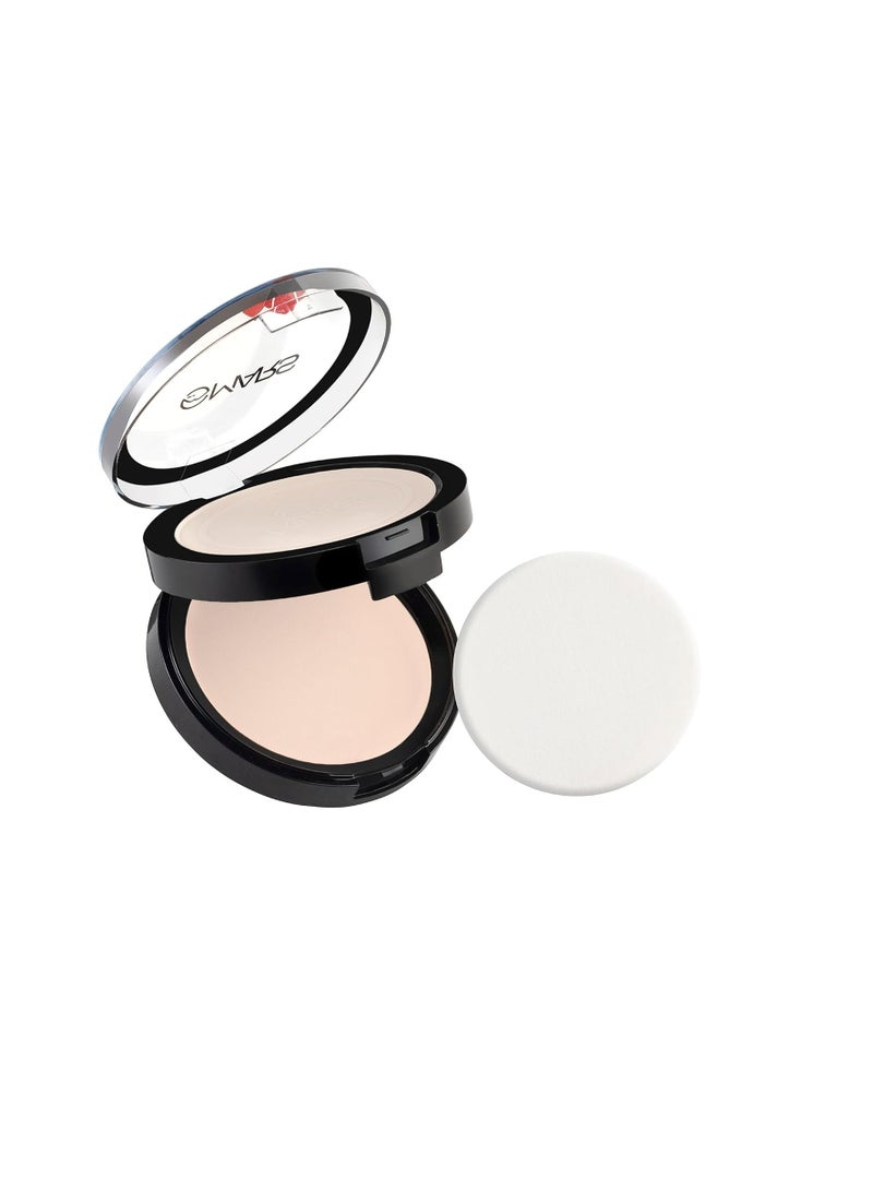 مارس بودرة مضغوطة ماجيك لامعة من مارس للبشرة المختلطة 20 جرام|بودرة مزج ممتازة لتفتيح البشرة مضيئة وحريرية 01 P413 كريم - Image 3