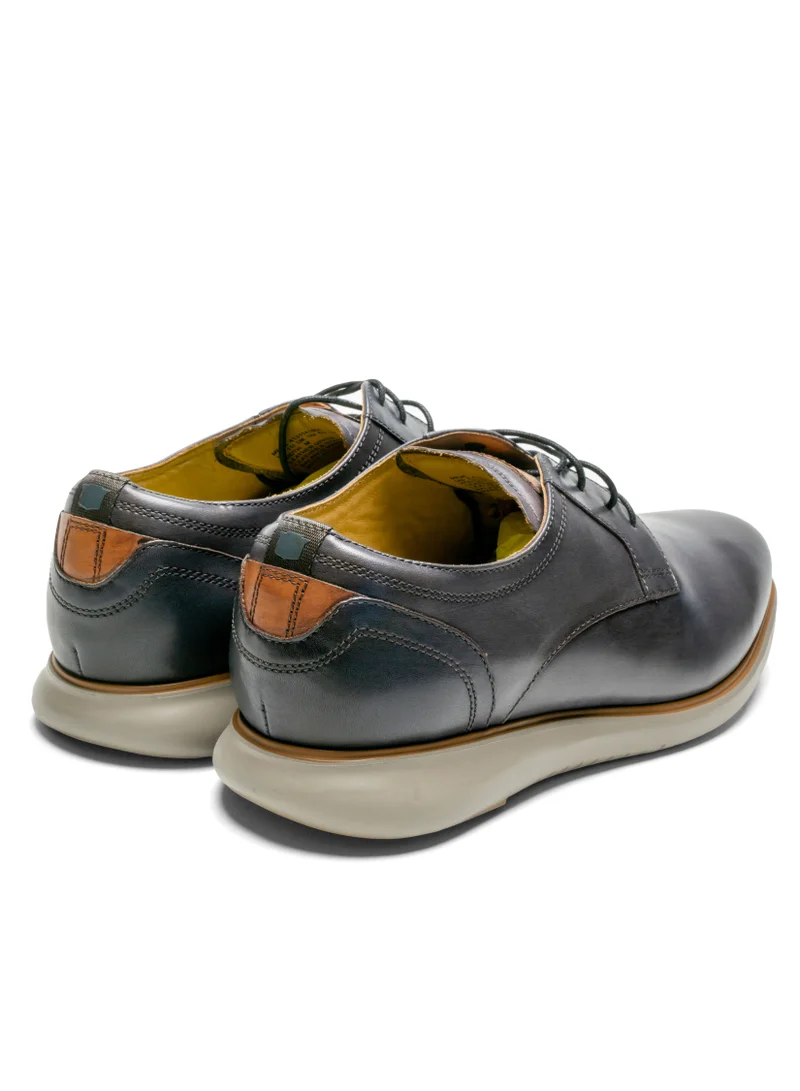 Florsheim Florsheim Genuine Leather Lace Up Formal Casual Office Party Work Occasion Wedding Round Toe Shoes with Low Heel Fuel Technology Grey colour