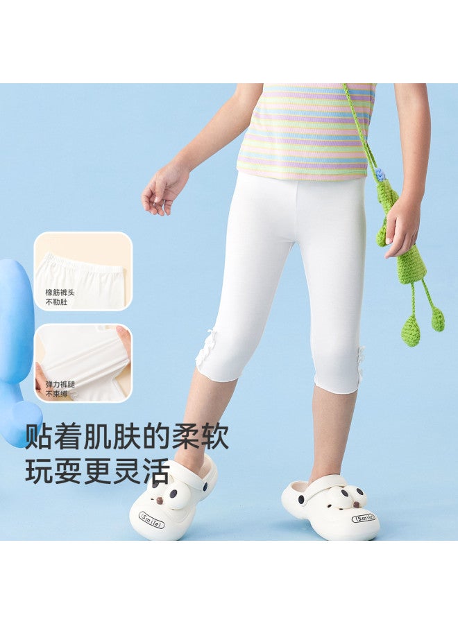 Long time companion class A Girls' Capri Pants - 50-count Modal Running & Casual Leggings - Image 3