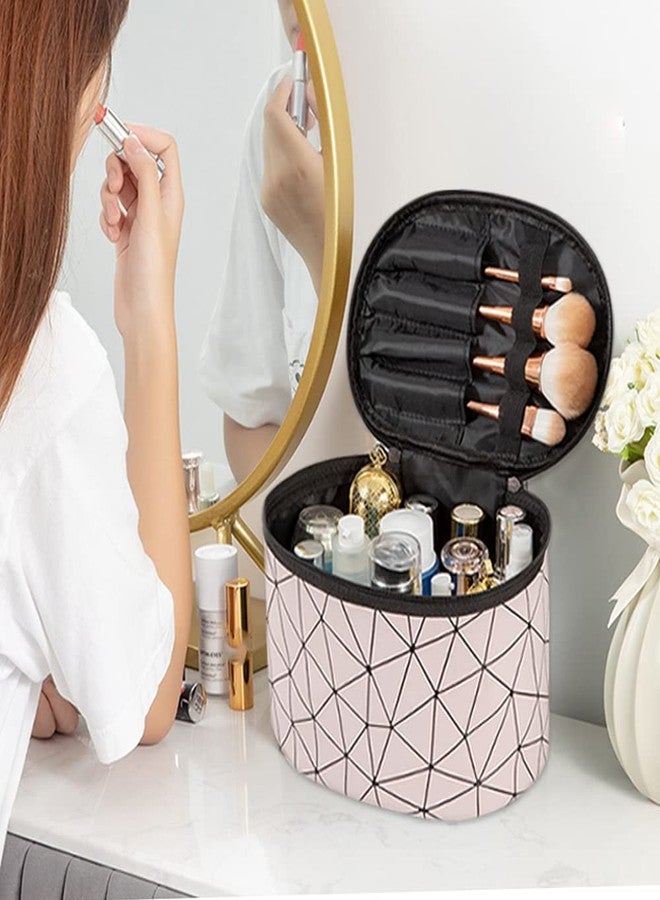 Bemaxy Portable Wig Storage Box - Hair Extension Accessories Carrying Travel Case Makeup Tool Organizer to Store Hairpieces, Decorations, PINK - Image 5