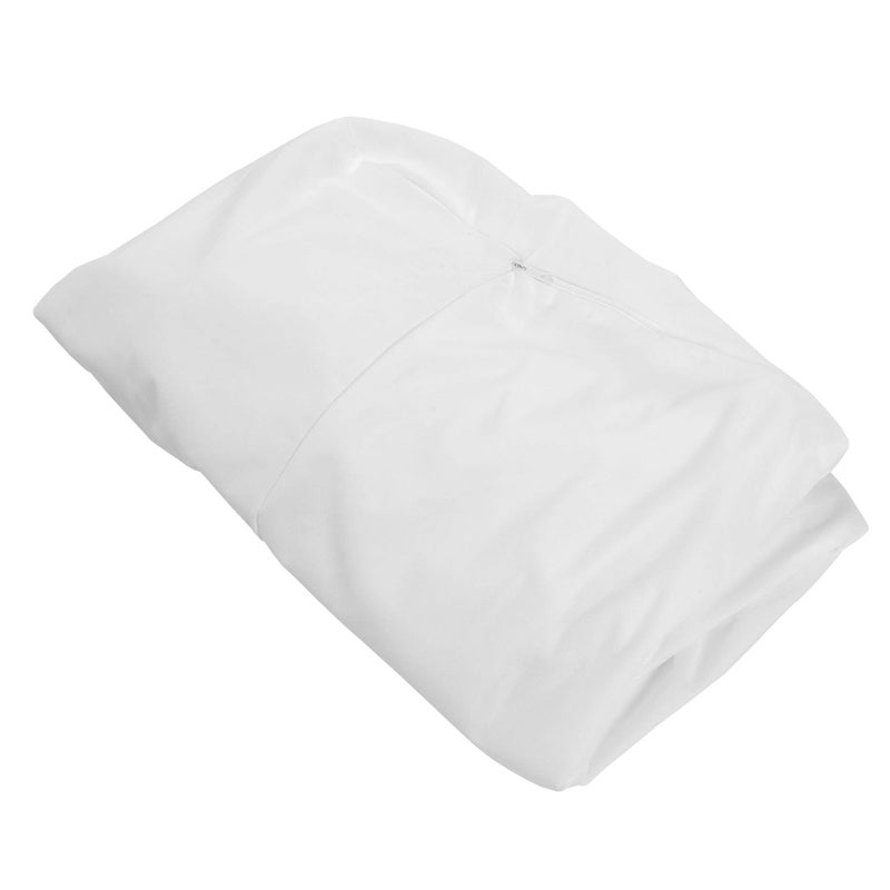 Furhaven Dog Bed Liner Water-Resistant Contour Luxe Lounger Foam Mattress Protector Cover - White, Medium - Image 1