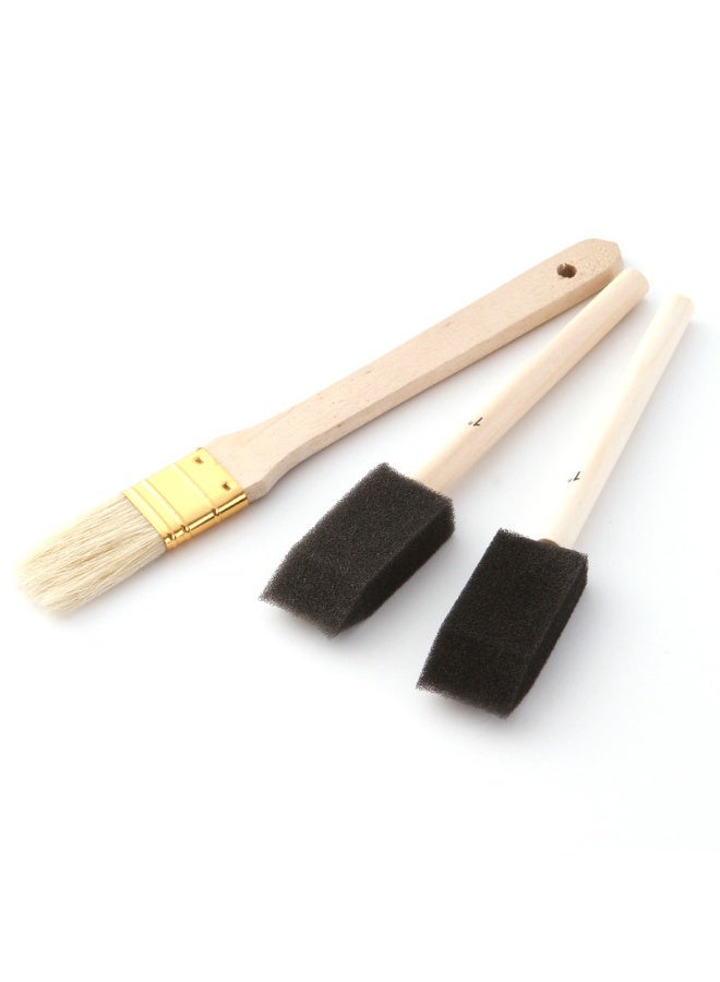 ZhuTing 25-Piece Professional and Beginner Paint Brush,Complete Painting Kit Foam Bristle and Detailing Brushes for Every Need Craft Enthusiasts - Image 4