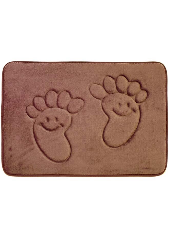 NIBEMINENT Solid Pattern Comfy Anti-Skid Doormat Brown 40 x 60cm