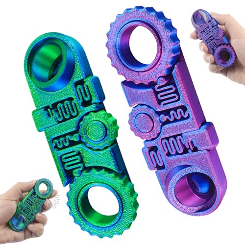 oyeftp 2026 New 3D Printed Fidget Ring Toys 5in1 3D Printed Gear Ball Stress Sensory Toy Mindful Meditation Gear Toys for Stress and Anxiety Relief Back to School Supplies for St Patricks Day - Image 1