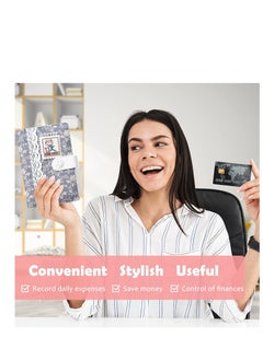 SYOSI حافظة ميزانية A6، مظاريف نقدية للميزانية، منظم مع ملصقات ملصقات، لتوفير المال والإدارة المالية، محفظة مغلف  - Image 2