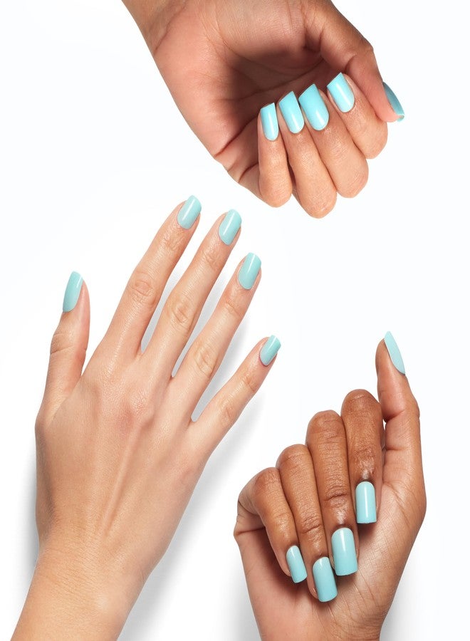 OPI On Point Suzi Without a Paddle | Short Round Light Pastel Blue Press On Nails | With Nail Glue | Long Lasting, Reusable, Non-damaging - Image 3