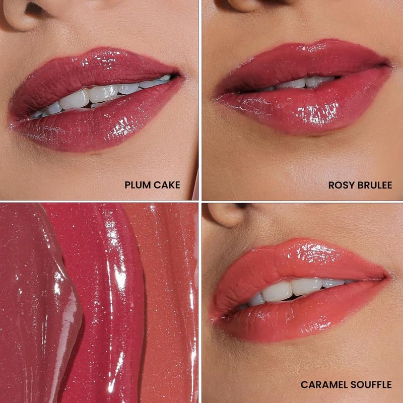 LAMIOR Peptide Glaze Lip Balm Combo Pack of 3 - Caramel Crunch | 3-in-1 Formula for Glossy Shine, Healing, and Nourishment | Pillowy-Soft Lips | Nourishes Dry Skin | Real Reviews, Juicy Results! - Image 2