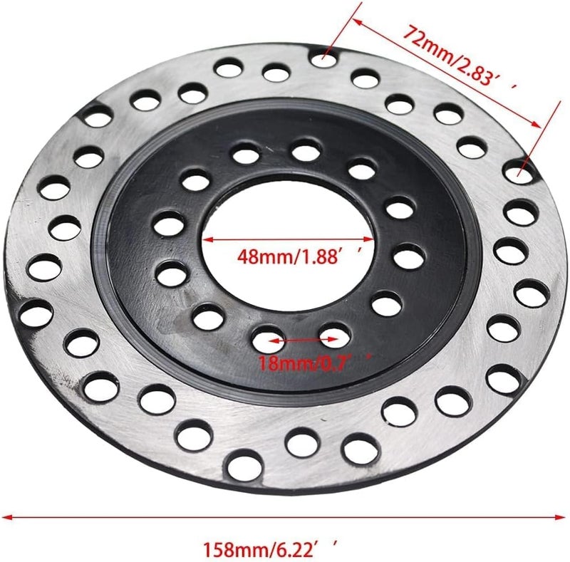 PRO BAT Rear Brake Master Cylinder Caliper Assembly with Brake Disk Rotor and Brake Pad for 50cc to 125cc ATVs - Image 4