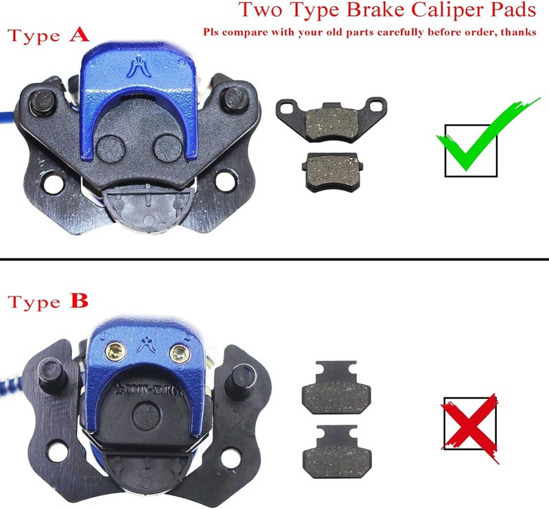 PRO BAT Rear Brake Master Cylinder Caliper Assembly with Brake Disk Rotor and Brake Pad for 50cc to 125cc ATVs - Image 5
