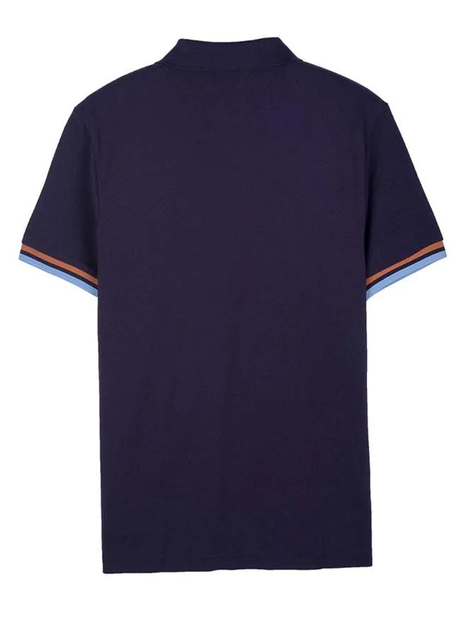 GIORDANO Men Small Lion Embroidery Polo