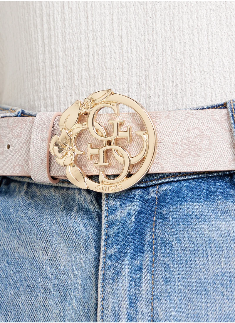 GUESS Logo Detailed None Allocated Hole  Belt