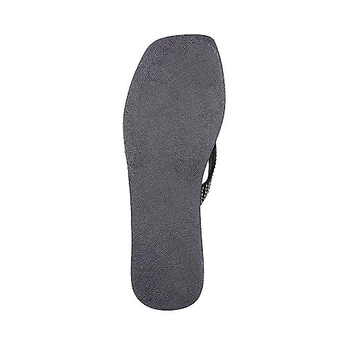 Mochi Women's Black Embellished Wedge Heel Fashion Slipper Sandal UK/8 EU/41 (34-131) - Image 5