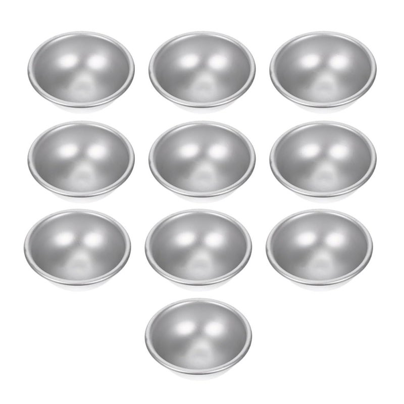 Aluminum Alloy Bath Bomb Molds 10Pcs Hemispherical DIY Soap Making Medium 5 8X2 8Cm - Image 2