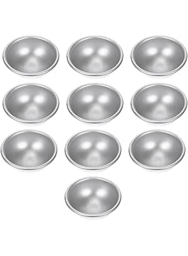 Aluminum Alloy Bath Bomb Molds 10Pcs Hemispherical DIY Soap Making Medium 5 8X2 8Cm - Image 1
