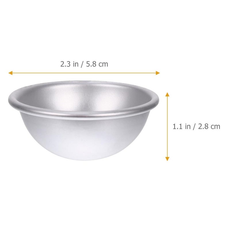 Aluminum Alloy Bath Bomb Molds 10Pcs Hemispherical DIY Soap Making Medium 5 8X2 8Cm - Image 3
